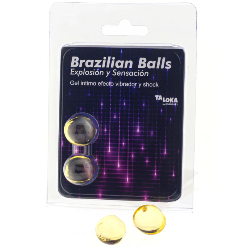 Imagen del artículo erótico TALOKA - BRAZILIAN BALLS GEL EXCITANTE EFECTO VIBRACIÓN Y SHOCK 2 BOLAS de TALOKA en la sección DROGUERÍA |Lubricantes|Bolas Brazilian Balls de Millenial Sexshop.