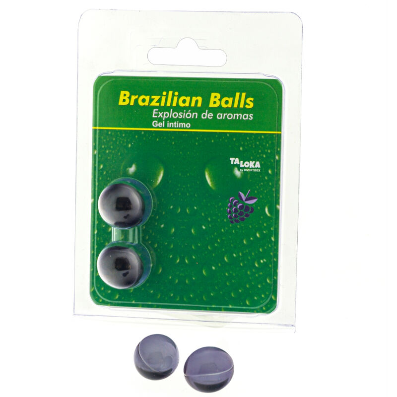 Imagen del artículo erótico TALOKA - BRAZILIAN BALLS GEL ÍNTIMO FRUTAS DEL BOSQUE 2 BOLAS de TALOKA en la sección DROGUERÍA |Lubricantes|Bolas Brazilian Balls de Millenial Sexshop.