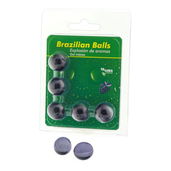 Imagen del artículo erótico TALOKA - BRAZILIAN BALLS GEL ÍNTIMO FRUTAS DEL BOSQUE 5 BOLAS de TALOKA en la sección DROGUERÍA |Lubricantes|Bolas Brazilian Balls de Millenial Sexshop.