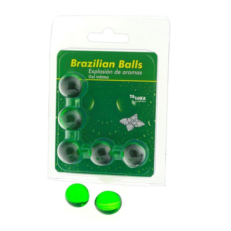 Imagen del artículo erótico TALOKA - BRAZILIAN BALLS GEL ÍNTIMO MENTA 5 BOLAS de TALOKA en la sección DROGUERÍA |Lubricantes|Bolas Brazilian Balls de Millenial Sexshop.