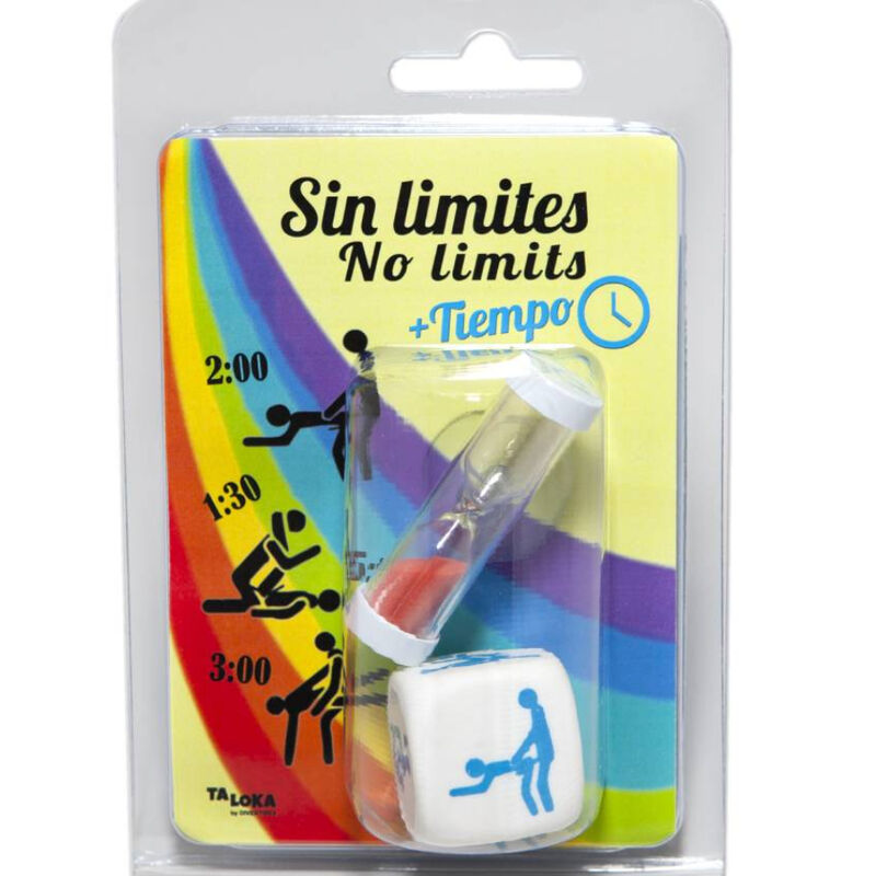 Imagen del artículo erótico TALOKA - DADO C/ POSICIONES+ RELOJ DE ARENASIN LIMITES de TALOKA en la sección JUEGOS |Juegos Preliminares de Millenial Sexshop.