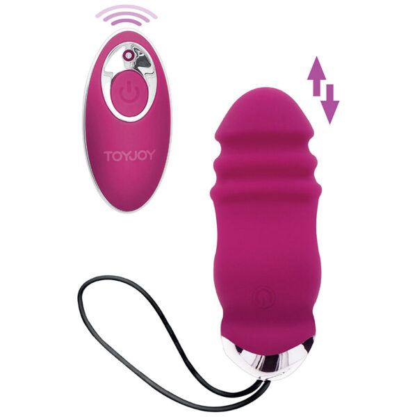Imagen del artículo erótico TOYJOY - HAPPINESS SUNN SIDE UP AND DOWN VIBRADOR CONTROL REMOTO FUCSIA de TOYJOY en la sección JUGUETES BIENESTAR |Vibradores|Vibradores control remoto de Millenial Sexshop.