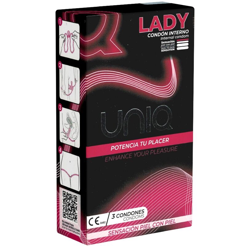 UNIQ - LADY CONDOM PRESERVATIVOS FEMENINOS CON LIGUERO SIN LATEX 3 UNIDADES-MillenialSexshop-UNIQ Imagen del artículo erótico UNIQ - LADY CONDOM PRESERVATIVOS FEMENINOS CON LIGUERO SIN LATEX 3 UNIDADES de UNIQ en la sección PRESERVATIVOS |Sin Latex de Millenial Sexshop.