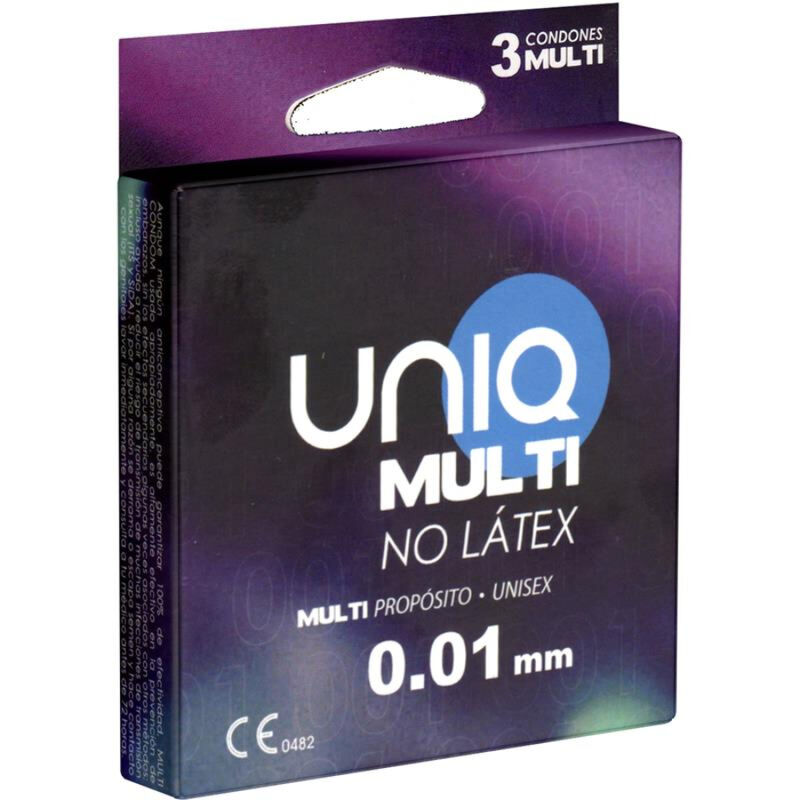 UNIQ - MULTI PRESERVATIVOS SIN LATEX 3 UNIDADES-MillenialSexshop-UNIQ Imagen del artículo erótico UNIQ - MULTI PRESERVATIVOS SIN LATEX 3 UNIDADES de UNIQ en la sección PRESERVATIVOS |Sin Latex de Millenial Sexshop.