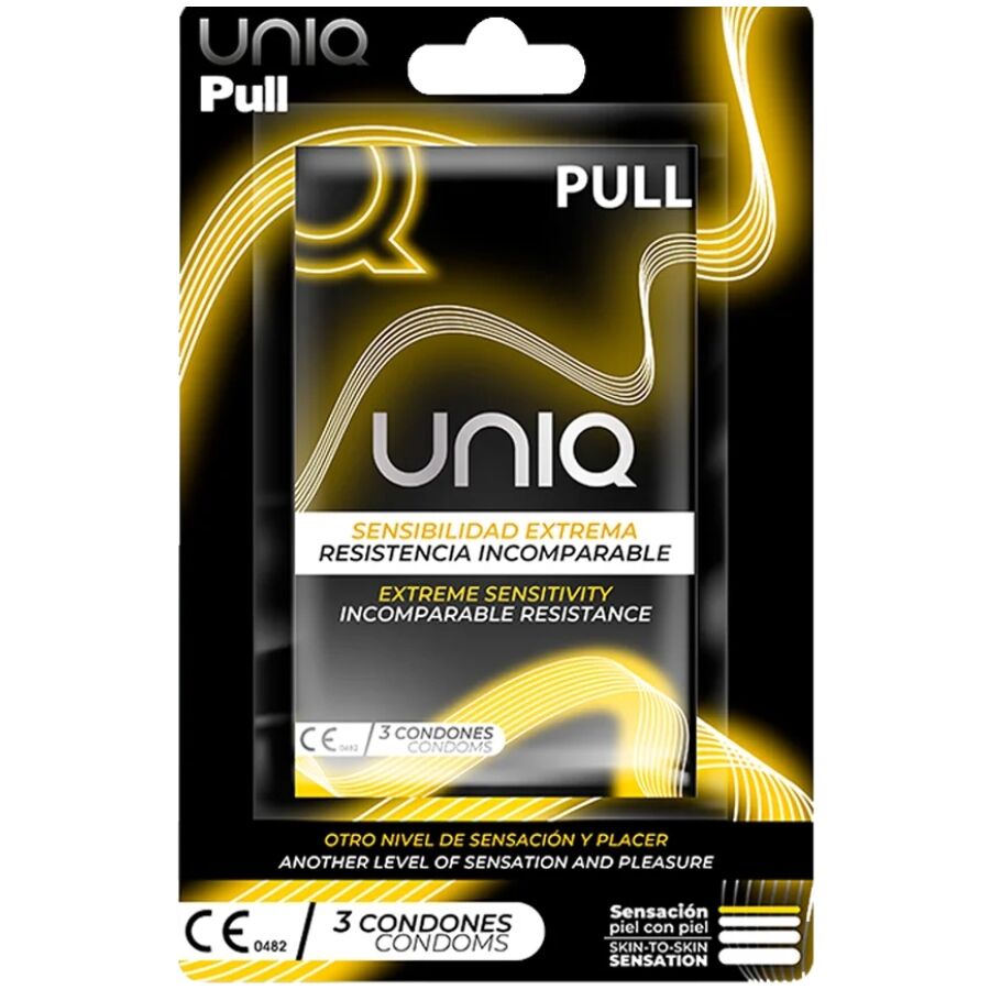 UNIQ - PULL PRESERVATIVOS CON TIRAS SIN LÁTEX 3 UNIDADES-MillenialSexshop-UNIQ Imagen del artículo erótico UNIQ - PULL PRESERVATIVOS CON TIRAS SIN LÁTEX 3 UNIDADES de UNIQ en la sección PRESERVATIVOS |Sin Latex de Millenial Sexshop.