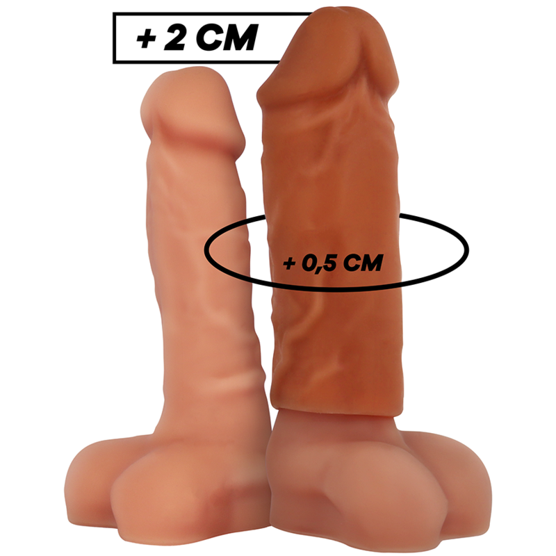 Imagen del artículo erótico VIRILXL - EXTENSIÓN DE PENE LIQUID SILICONE V3 MARRÓN de VIRILXL en la sección JUGUETES BIENESTAR |Juguetes para Hombres|Accesorios para el pene|Fundas Pene con Extensión de Millenial Sexshop.