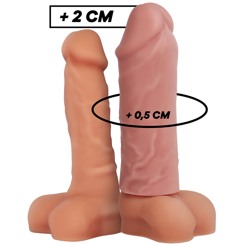 Imagen del artículo erótico VIRILXL - EXTENSION DE PENE LIQUID SILICONE V3 NATURAL de VIRILXL en la sección JUGUETES BIENESTAR |Juguetes para Hombres|Accesorios para el pene|Fundas Pene con Extensión de Millenial Sexshop.