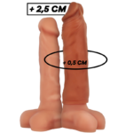 Imagen del artículo erótico VIRILXL - EXTENSIÓN DE PENE LIQUID SILICONE V5 MARRÓN de VIRILXL en la sección JUGUETES BIENESTAR |Juguetes para Hombres|Accesorios para el pene|Fundas Pene con Extensión de Millenial Sexshop.