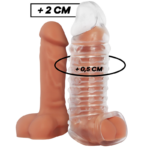 Imagen del artículo erótico VIRILXL - EXTENSION Y FUNDA DE PENE V11 TRANSPARENTE de VIRILXL en la sección JUGUETES BIENESTAR |Juguetes para Hombres|Accesorios para el pene|Fundas Pene con Extensión de Millenial Sexshop.
