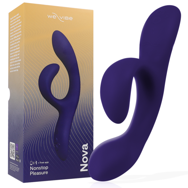 Imagen del artículo erótico WE-VIBE - NOVA 3 VIBRADOR RABBIT AZUL MEDIANOCHE de WE-VIBE en la sección JUGUETES BIENESTAR |Vibradores|Vibradores con APP de Millenial Sexshop.