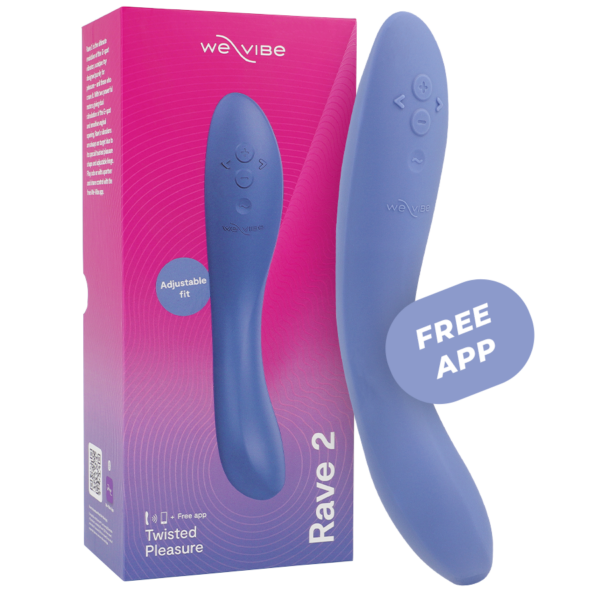 Imagen del artículo erótico WE-VIBE - RAVE 2 VIBRADOR PUNTO G AZUL de WE-VIBE en la sección JUGUETES BIENESTAR |Vibradores|Vibradores con APP de Millenial Sexshop.