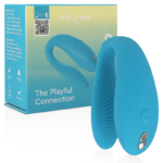 Imagen del artículo erótico WE-VIBE - SYNC GO ESTIMULADOR DUAL TURQUESA de WE-VIBE en la sección JUGUETES BIENESTAR |Vibradores|Vibrador Parejas U de Millenial Sexshop.