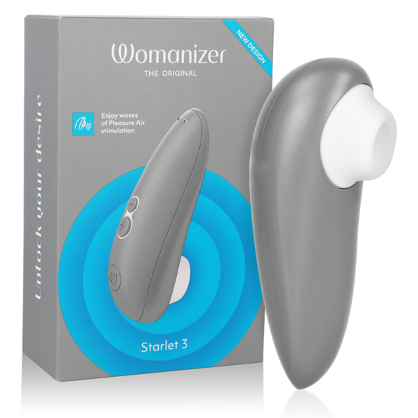Imagen del artículo erótico WOMANIZER - STARLET 3 ESTIMULADOR CLÍTORIS GRIS de WOMANIZER en la sección JUGUETES BIENESTAR |Juguetes para Mujeres|Estimuladores|Masajeadores de Millenial Sexshop.
