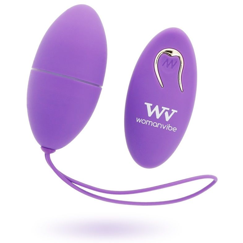 Imagen del artículo erótico WOMANVIBE - ALSAN HUEVO CONTROL REMOTO NEGRO SILICONA PURPLE de WOMANVIBE en la sección JUGUETES BIENESTAR |Vibradores|Vibradores control remoto de Millenial Sexshop.