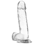 X RAY - CLEAR DILDO REALISTA TRANSPARENTE 20 CM -O- 4.5 CM - Imagen 4