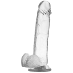 X RAY - CLEAR DILDO REALISTA TRANSPARENTE 22 CM -O- 4.6 CM - Imagen 4