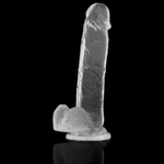 X RAY - CLEAR DILDO REALISTA TRANSPARENTE 22 CM -O- 4.6 CM - Imagen 7