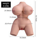 XISE - FRIEDA TORSO REALÍSTICO FEMENINO CON VIBRACIÓN 36 CM - Imagen 2