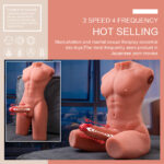 XISE - JASON HALF BODY TORSO REALÍSTICO MASCULINO CON THRUSTING Y VIBRACIÓN 55 CM - Imagen 14
