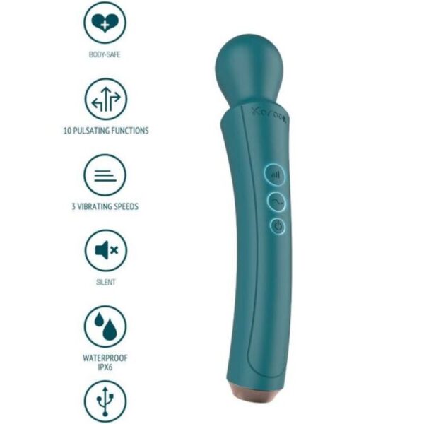 Imagen del artículo erótico XOCOON - THE CURVED WAND VERDE de XOCOON en la sección JUGUETES BIENESTAR |Juguetes para Mujeres|Estimuladores|Masajeadores de Millenial Sexshop.