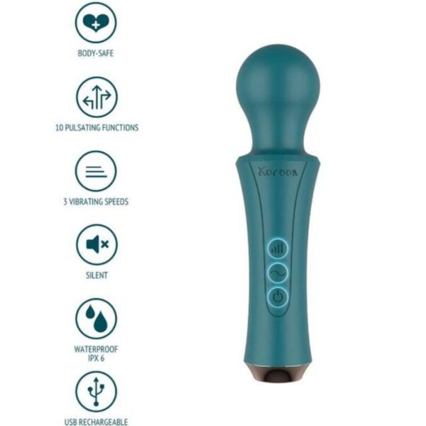 Imagen del artículo erótico XOCOON - THE PERSONAL WAND VERDE de XOCOON en la sección JUGUETES BIENESTAR |Juguetes para Mujeres|Estimuladores|Masajeadores de Millenial Sexshop.