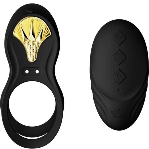 Imagen del artículo erótico ZALO - BAYEK ANILLO VIBRADOR CONTROL REMOTO PAREJAS NEGRO de ZALO en la sección JUGUETES BIENESTAR |Juguetes para Hombres|Accesorios para el pene|Anillos Pene|Anillos con Vibración de Millenial Sexshop.