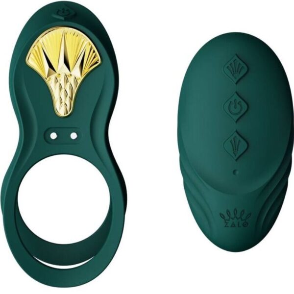 Imagen del artículo erótico ZALO - BAYEK ANILLO VIBRADOR CONTROL REMOTO PAREJAS VERDE de ZALO en la sección JUGUETES BIENESTAR |Juguetes para Hombres|Accesorios para el pene|Anillos Pene|Anillos con Vibración de Millenial Sexshop.