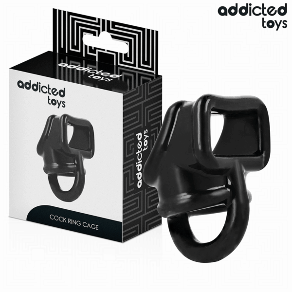 Imagen del artículo erótico ADDICTED TOYS - ANILLO JAULA PARA EL PENE de ADDICTED TOYS en la sección JUGUETES BIENESTAR |Juguetes para Hombres|Accesorios para el pene|Anillos Pene|Anillos sin vibración de Millenial Sexshop.