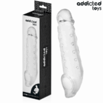 Imagen del artículo erótico ADDICTED TOYS - FUNDA PARA EL PENE TRANSPARENTE TALLA S 23 CM de ADDICTED TOYS en la sección JUGUETES BIENESTAR |Juguetes para Hombres|Accesorios para el pene|Fundas Pene con Extensión de Millenial Sexshop.