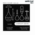 ADDICTED TOYS - LIMPIADOR ANAL DE VIAJE TALLA L 220 ML - Imagen 5