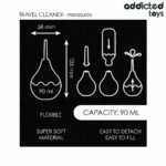 ADDICTED TOYS - LIMPIADOR ANAL DE VIAJE TALLA S 90 ML - Imagen 5