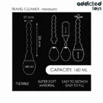 ADDICTED TOYS - LIMPIADOR DE VIAJE SILICONA MODELO 2 - Imagen 5