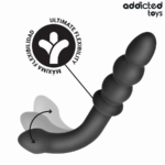 ADDICTED TOYS - MASAJEADOR ANAL DOBLE SILICONA 16,5 CM - Imagen 3