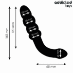 ADDICTED TOYS - MASAJEADOR ANAL DOBLE SILICONA 16,5 CM - Imagen 4