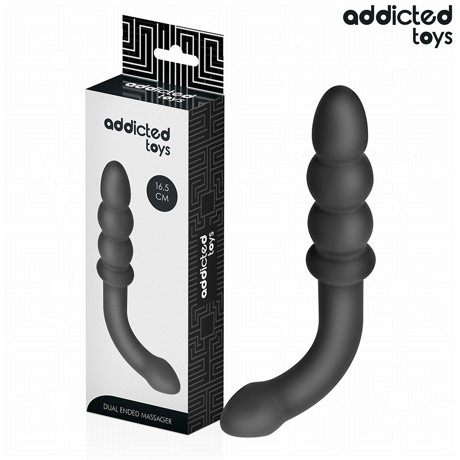 ADDICTED TOYS - MASAJEADOR ANAL DOBLE SILICONA 16 Imagen del artículo erótico ADDICTED TOYS - MASAJEADOR ANAL DOBLE SILICONA 16