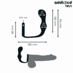 ADDICTED TOYS - PLUG ANAL CON ANILLO SILICONA MODELO 3 - Imagen 4