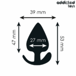 ADDICTED TOYS - PLUG ANAL SILICONA TALLA S 5,3 CM - Imagen 4