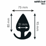 ADDICTED TOYS - PLUG ANAL SILICONA TALLA XL 9.5 CM - Imagen 4
