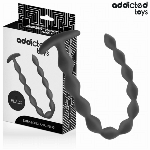 Imagen del artículo erótico ADDICTED TOYS - ROSARIO ANAL 27 CM EXTRA LARGO SILICONA de ADDICTED TOYS en la sección JUGUETES BIENESTAR |Anal|Plugs Anales de Millenial Sexshop.