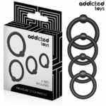Imagen del artículo erótico ADDICTED TOYS - SET ANILLOS SILICONA DE PRESIÓN de ADDICTED TOYS en la sección JUGUETES BIENESTAR |Juguetes para Hombres|Accesorios para el pene|Anillos Pene|Anillos sin vibración de Millenial Sexshop.