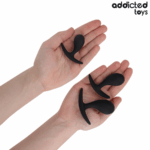 ADDICTED TOYS - SET DE 3 PLUG ANAL SILICONA MODELO 3 - Imagen 3