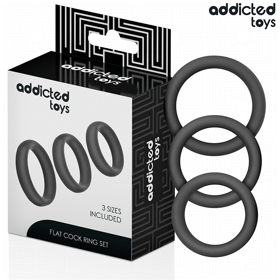 ADDICTED TOYS - SET DE ANILLOS SILICONA PLANOS-MillenialSexshop-ADDICTED TOYS Imagen del artículo erótico ADDICTED TOYS - SET DE ANILLOS SILICONA PLANOS de ADDICTED TOYS en la sección JUGUETES BIENESTAR |Anal|Plugs Anales de Millenial Sexshop.