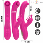 INTENSE - CHRISTINA VIBRADOR MULTIFUNCIÓN RABBIT 22.5 CM ROSA - Imagen 3