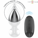 INTENSE - PLUG ANAL 10 VIBRACIONES METAL CON CONTROL REMOTO M - Imagen 5