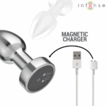 INTENSE - PLUG ANAL 10 VIBRACIONES METAL CON CONTROL REMOTO S - Imagen 7