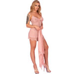 LIVCO CORSETTI FASHION - HYEONA 1710 BABYDOLL + TANGA ROSA L - Imagen 3
