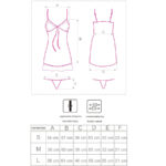 LIVCO CORSETTI FASHION - HYEONA 1710 BABYDOLL + TANGA ROSA L - Imagen 5