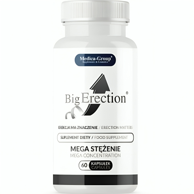 MEDICA GROUP - BIG ERECTION POTENCIADOR HOMBRE 60 CÁPSULAS-MillenialSexshop-MEDICA GROUP Imagen del artículo erótico MEDICA GROUP - BIG ERECTION POTENCIADOR HOMBRE 60 CÁPSULAS de MEDICA GROUP en la sección DROGUERÍA |Complementos Alimenticios|Cápsulas para Hombres de Millenial Sexshop.