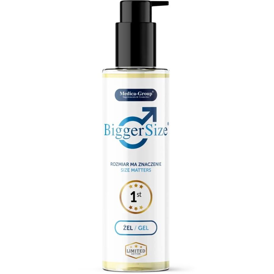 Imagen del artículo erótico MEDICA GROUP - BIGGER SIZE GEL INTIMO PARA HOMBRE 150 ML de MEDICA GROUP en la sección DROGUERÍA |Estimulantes para Ellos|Aumento del pene de Millenial Sexshop.