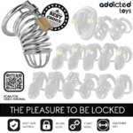 ADDICTED TOYS LOCKED - IRON CELL JAULA PARA PENE DE METAL 5 CM TALLA L - Imagen 7